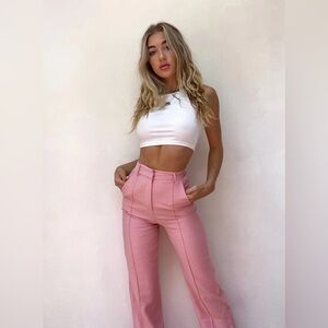 Princess Polly Pink Kirstyn Pants - US 2